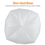 Coastwide Professional™ 55-60 Gallon Trash Bag, 38" x 60", High Density, 16 mic, Natural, 200 Bags/Box (CW18202)