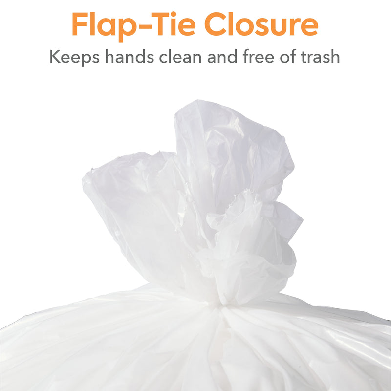 Coastwide Professional™ 55-60 Gallon Trash Bag, 38" x 58", Low Density, 1.3 mil, Clear, 100 Bags/Box (CW25528)