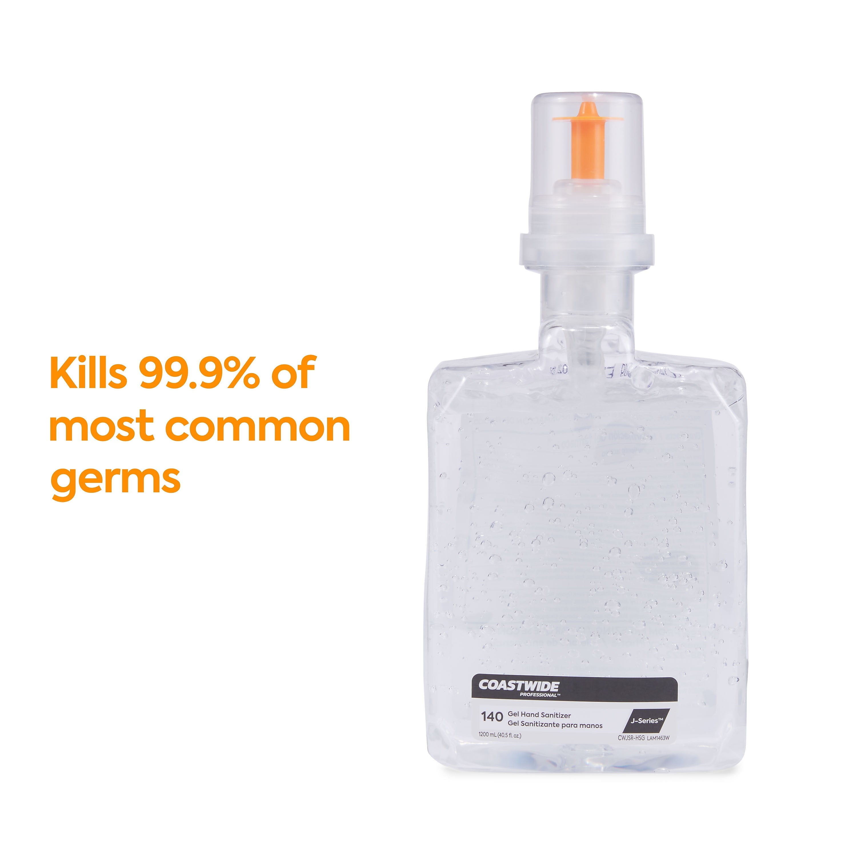 Coastwide Professional 70% Alcohol Gel Hand Sanitizer Refill for J-Series, 1200 mL, 2/Carton (CWJSR-HSG)