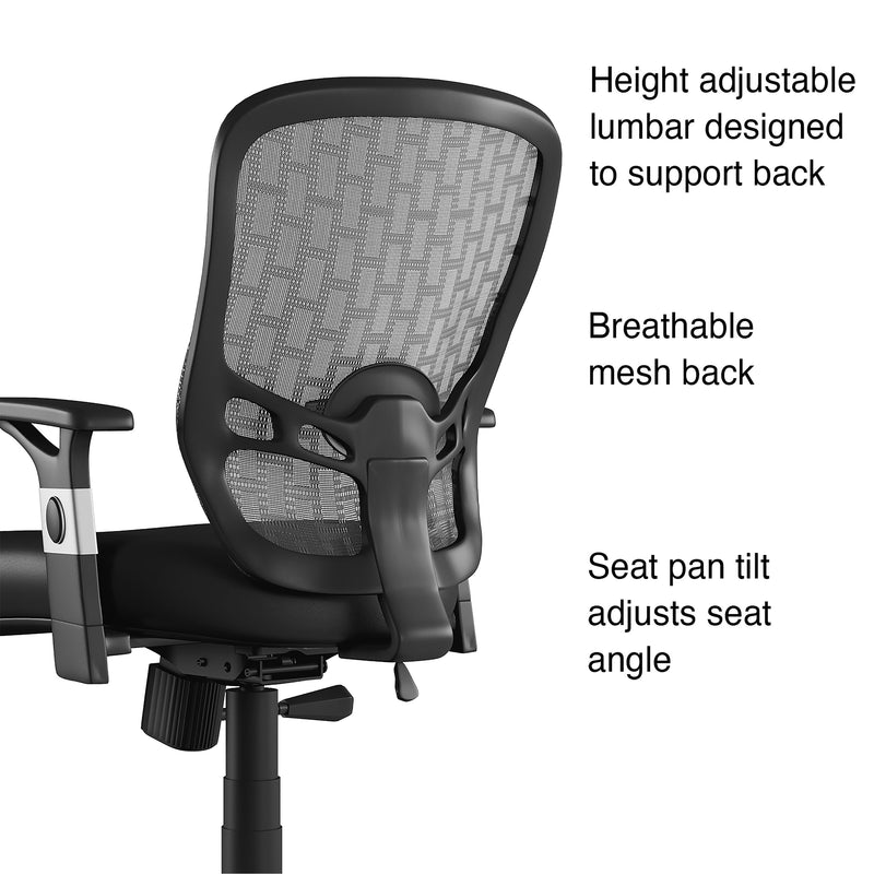 Staples Corvair Ergonomic Luxura Swivel Computer and Desk Chair, Black (23097)