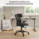 Staples Corvair Ergonomic Luxura Swivel Computer and Desk Chair, Black (23097)