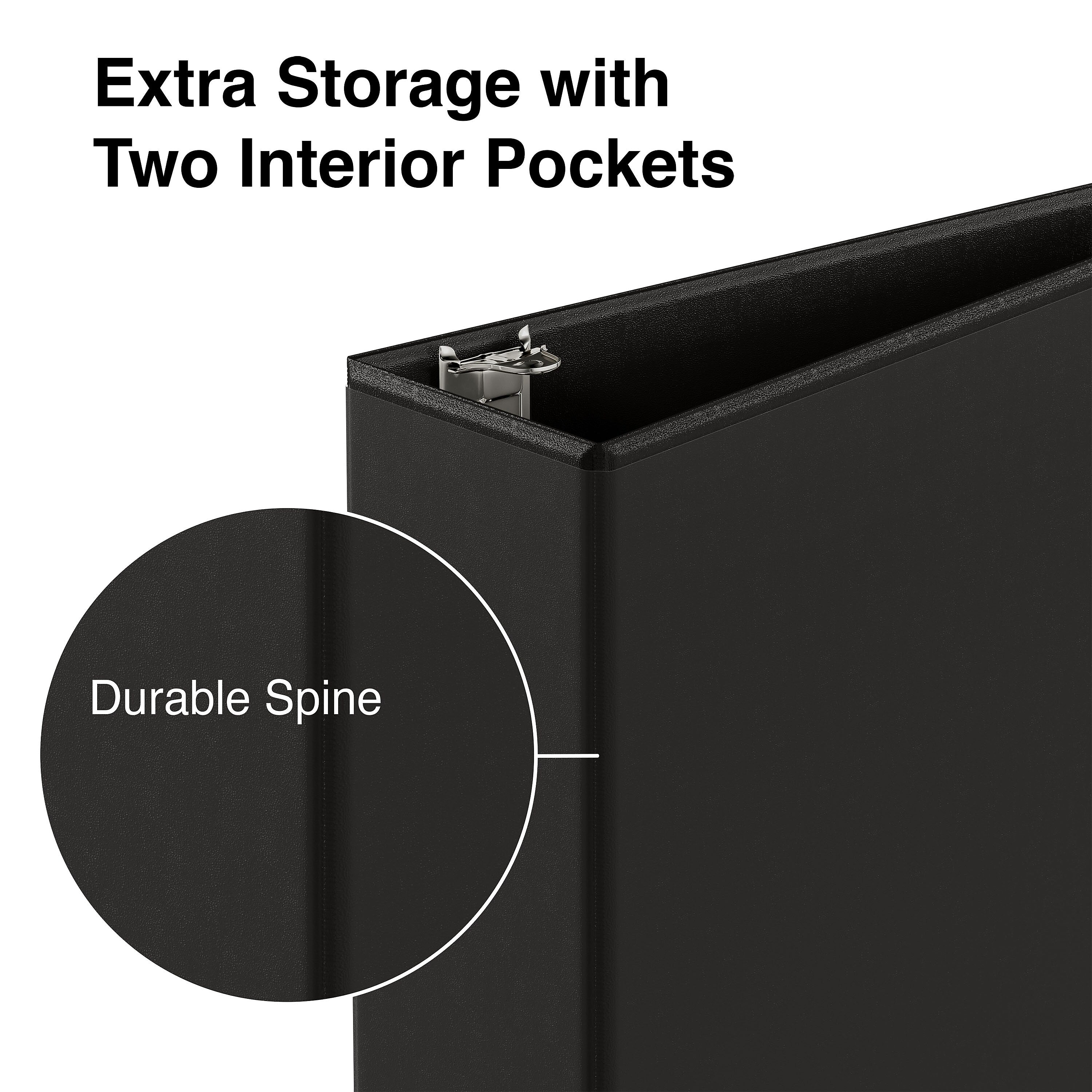Staples 3" 3-Ring View Binder, Black (ST23721-CC)