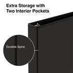Staples 1" 3-Ring View Binder, Black (ST23733-CC)