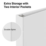 Staples 2" 3-Ring View Binder, White (ST23725-CC)