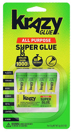 Krazy Glue Single Use All Purpose Glue, 0.5 oz., 4/Pack (KG58248SN)