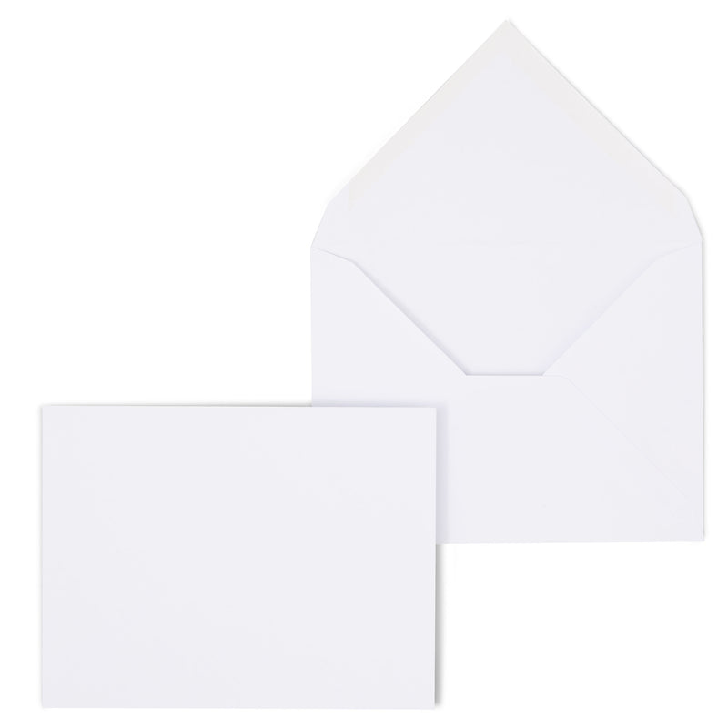 Staples Gummed Invitation Envelopes, 5 3/4" x 4 3/8", White, 250/Box (266767N)
