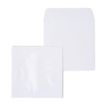 Staples Open End CD/DVD Envelopes, 5" x 5", White, 50/Box (12257)
