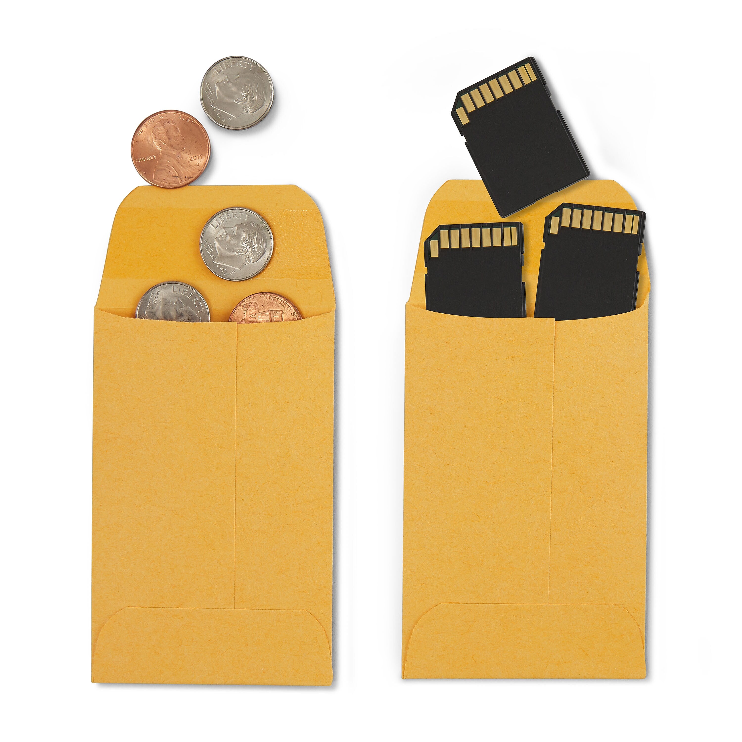 Staples #1 Currency Envelopes, 2 1/4" x 3 1/2", Kraft, 250/Box (ST19726-CC)