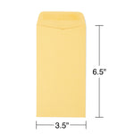 Staples Kraft #7 Currency Envelopes, 3 1/2 x 6 1/2, Brown, 500/Box (SPL17199)