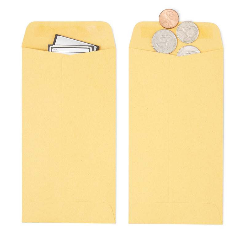 Staples Kraft #7 Currency Envelopes, 3 1/2 x 6 1/2, Brown, 500/Box (SPL17199)