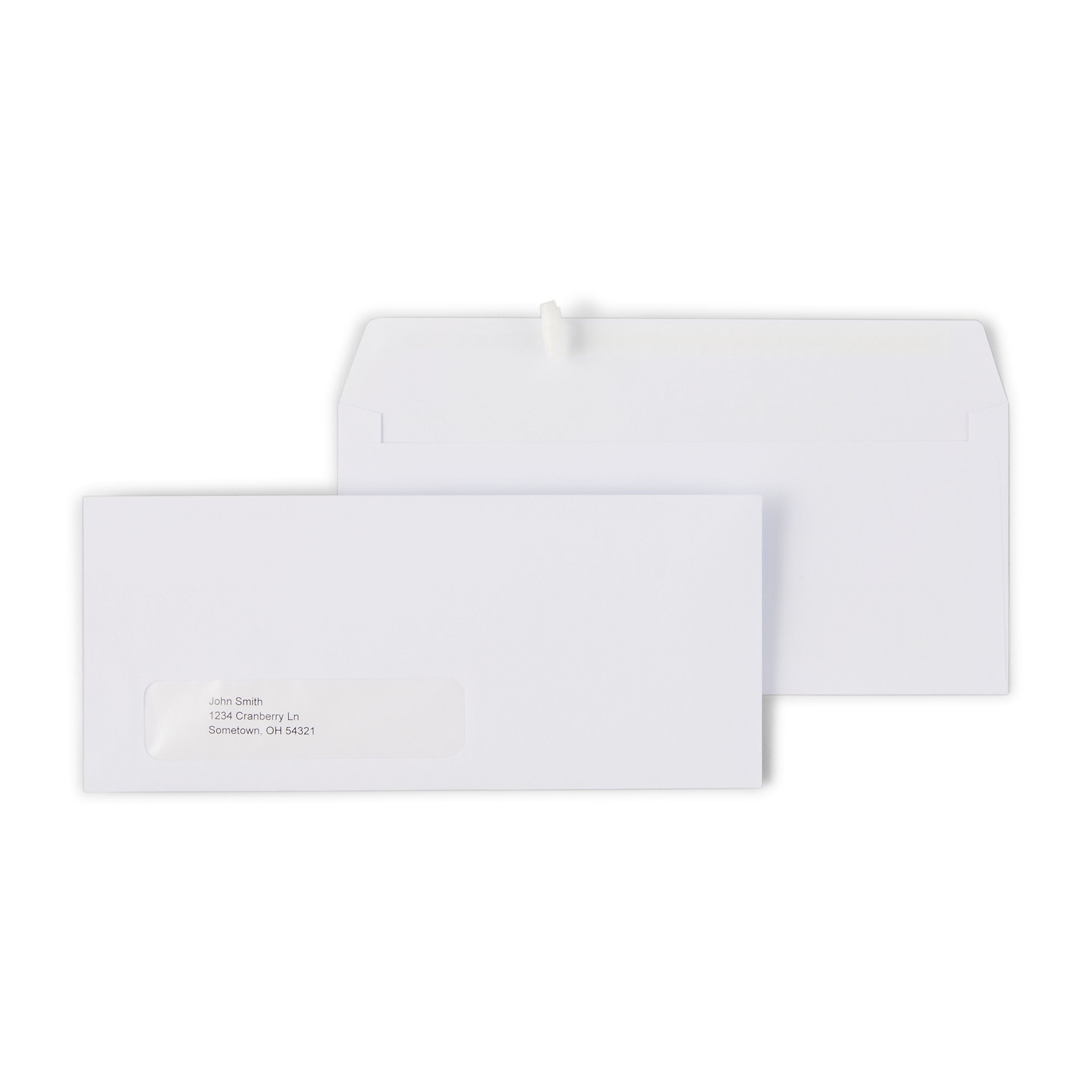 Staples QuickStrip EasyClose Self Seal #10 Window Envelopes, 4 1/8" x 9 1/2", White Wove, 500/Box (ST381936/381936)