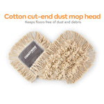 Coastwide Professional™ Cut-End Dust Mop Head, Cotton, 18" x 5", White (CW56752)