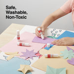 Staples® Washable Glue Sticks, 0.28 oz., Clear, 4/Pack (ST10445/10445)