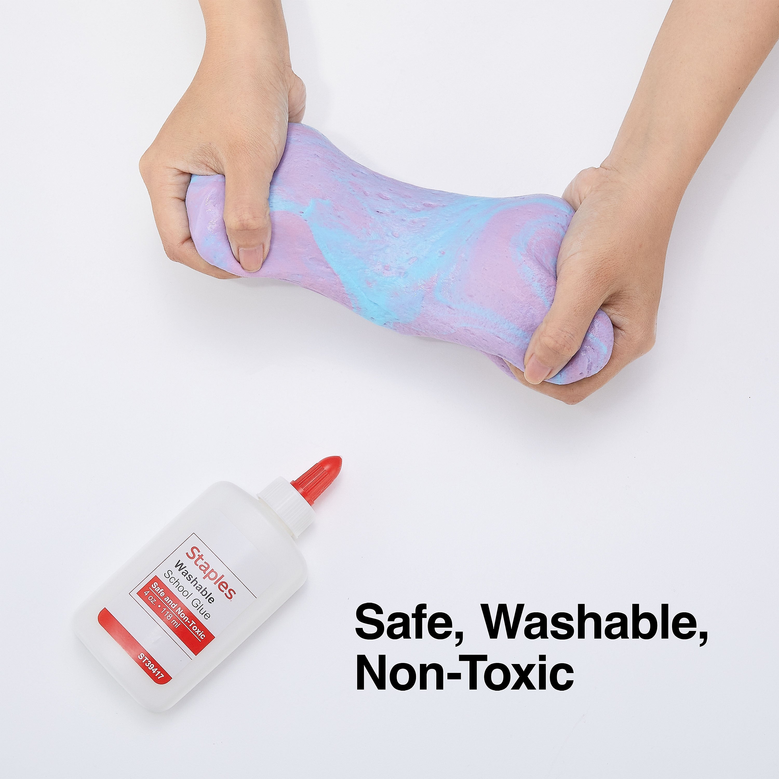 Staples® Washable Liquid School Glue, 4 oz., White, 48/Pack (39417)