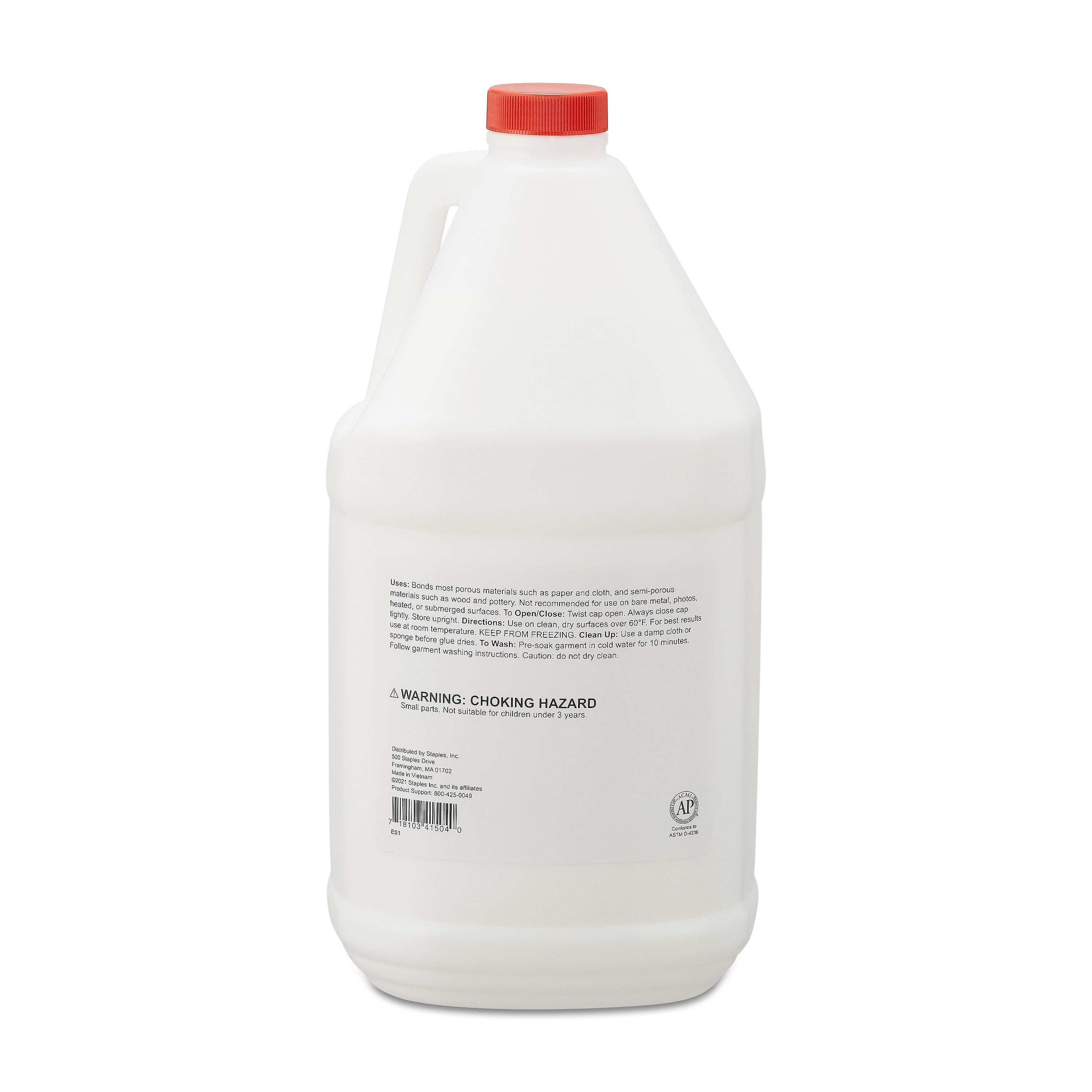 Staples Washable Liquid School Glue, 128 oz., White (ST39921/39921)