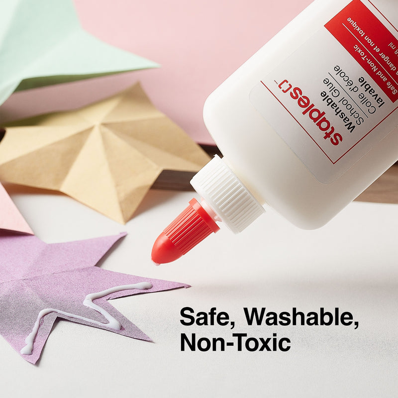 Staples Washable Liquid School Glue, 128 oz., White (ST39921/39921)