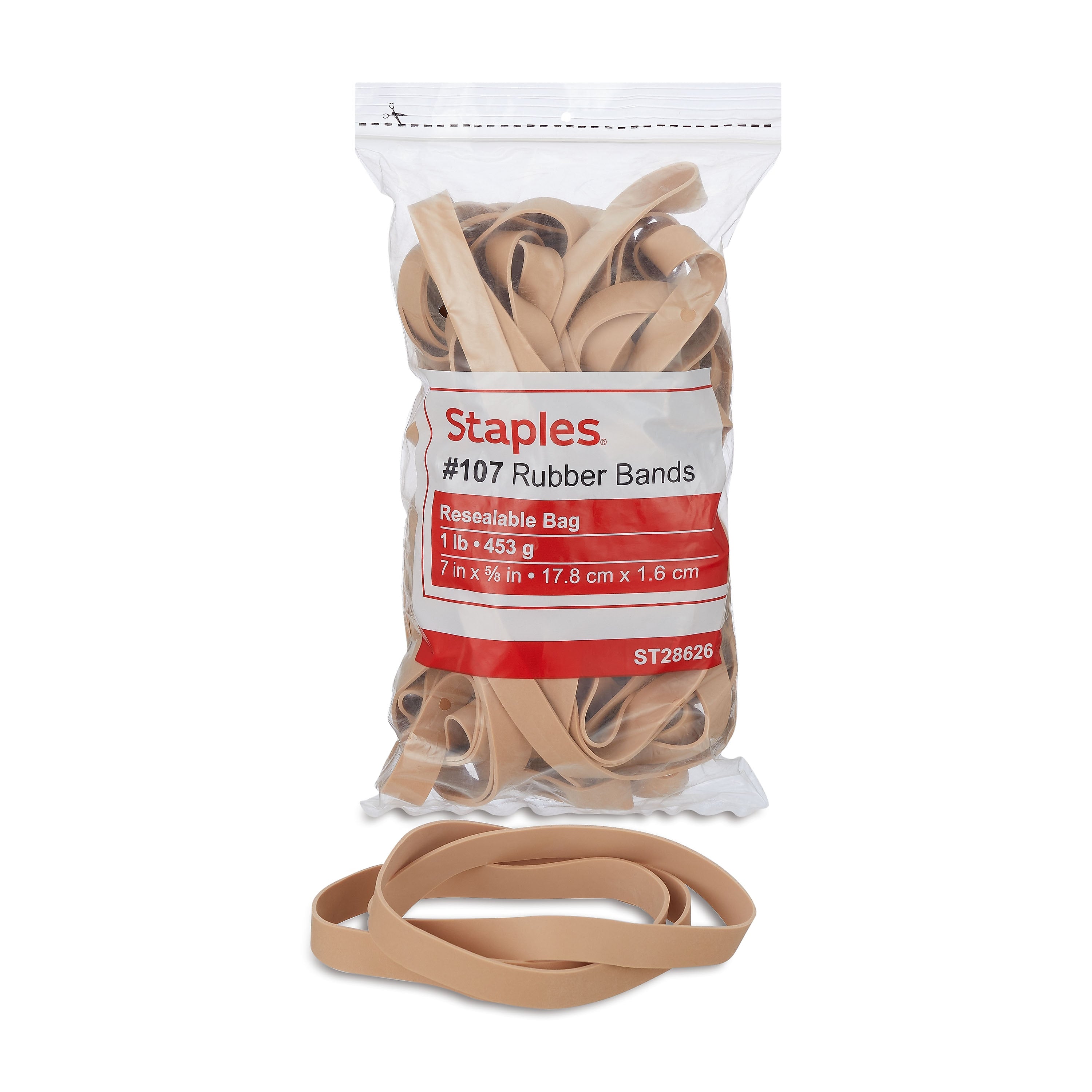 Staples Multi-Purpose #107 Rubber Bands, 40/Pack (28626-CC)