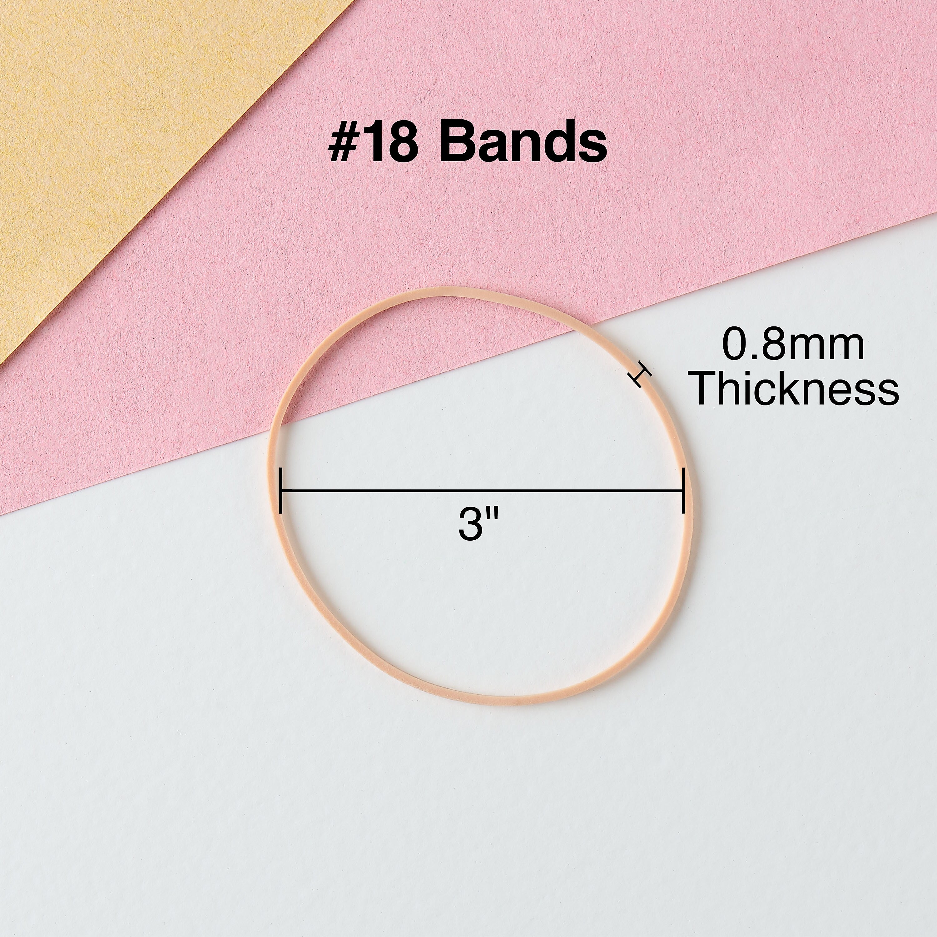 Staples Economy #18 Rubber Bands, 3" x 1/20", 460/Pack (28622-CC)