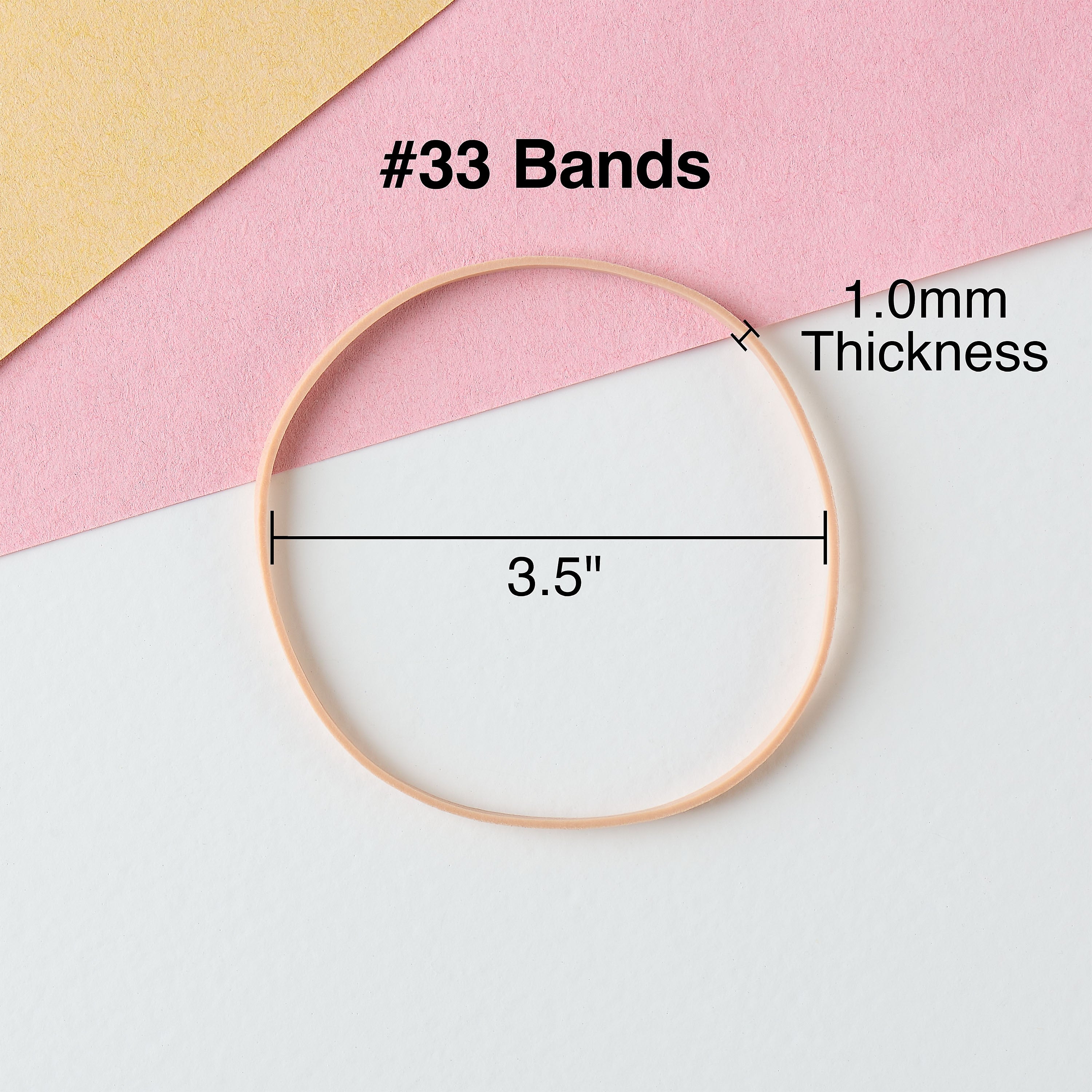 Staples Economy #33 Rubber Band, 3-1/2" x 1/8", 175/Pack (28617-CC)