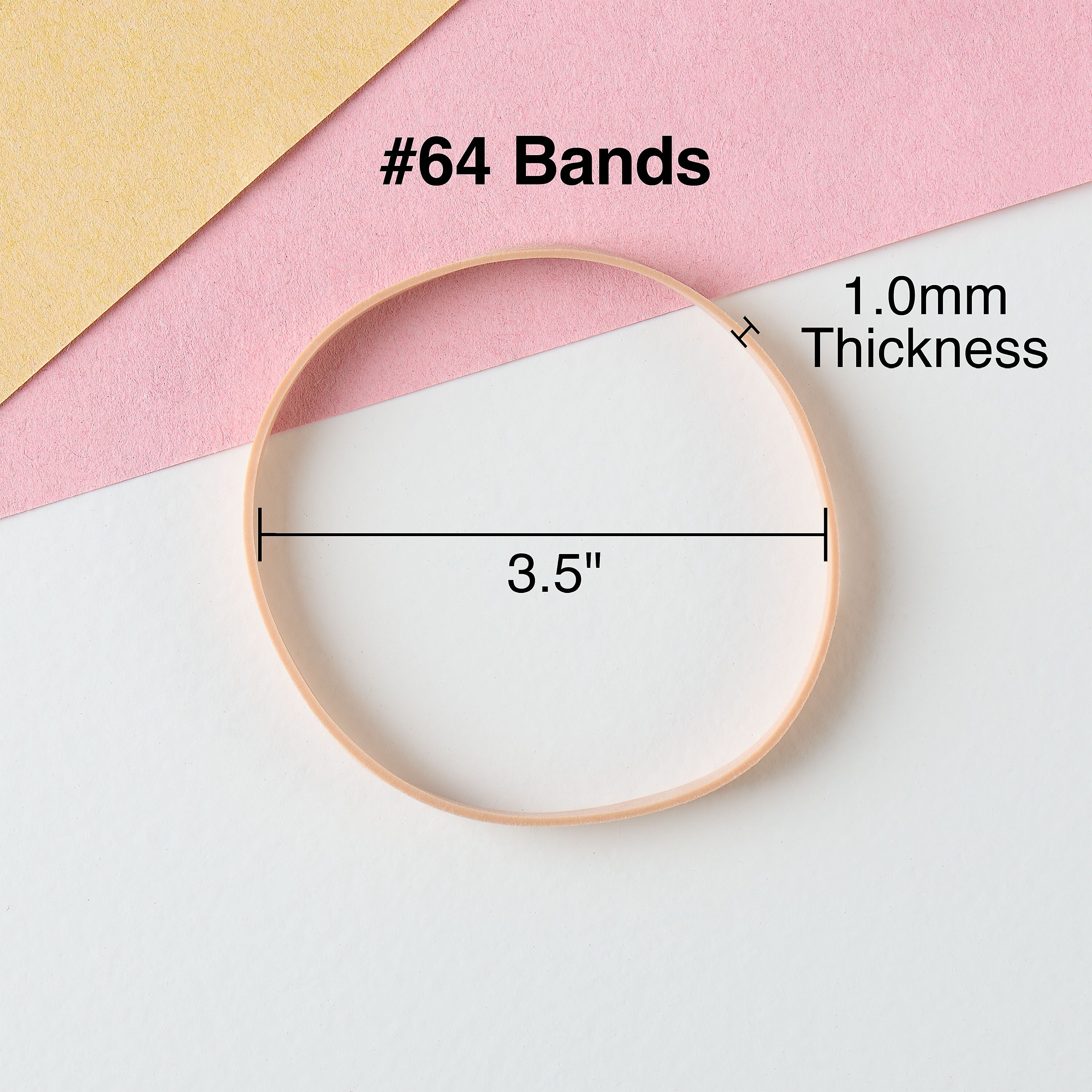 Staples Economy #64 Rubber Bands, 3-1/2"x1/4", 380/Pack (28618-CC)