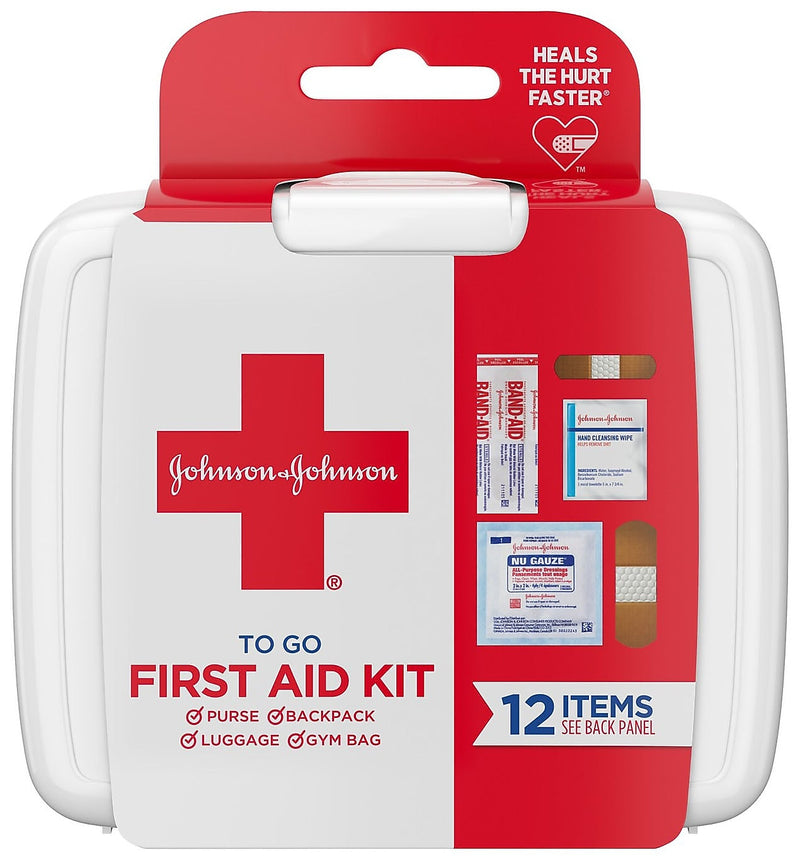 Johnson & Johnson First Aid to Go, 12 Pieces (564624)