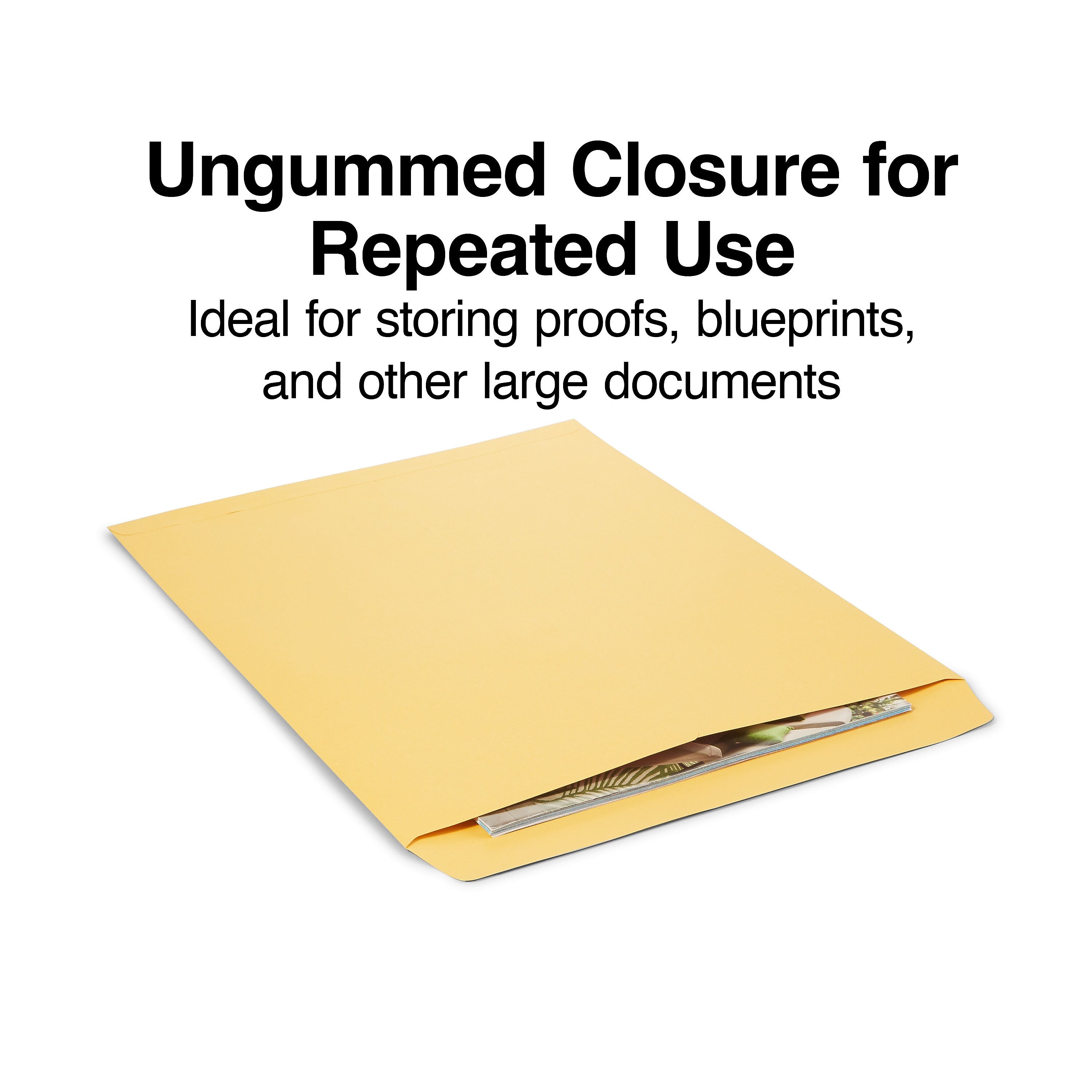 Staples Open End Kraft Catalog Envelopes, 14"L x 18"H, Brown, 25/Pack (SPL195776)