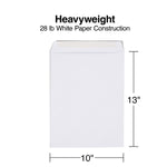 Gummed Catalog Envelopes, 10"L x 13"H, White, 250/Box (486954/17040)