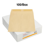 Staples Gummed Kraft Catalog Envelopes, 9"L x 12"H, Brown, 100/Box (SPL194969)