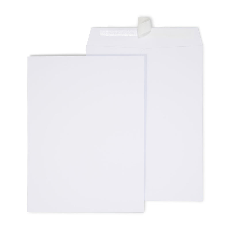 Staples EasyClose Catalog Envelopes, 9"L x 12"H, White, 250/Box (479885N)