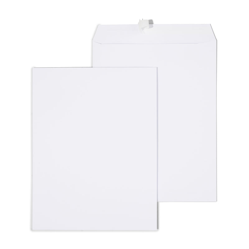 Staples Gummed Catalog Envelopes, 10"L x 13"H, White, 100/Box (295840N)