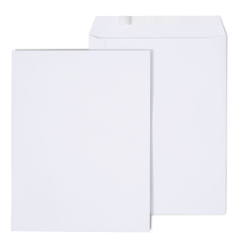Staples QuickStrip EasyClose Self Seal Catalog Envelopes, 10" x 13", White, 100/Box (ST379476N-CC)