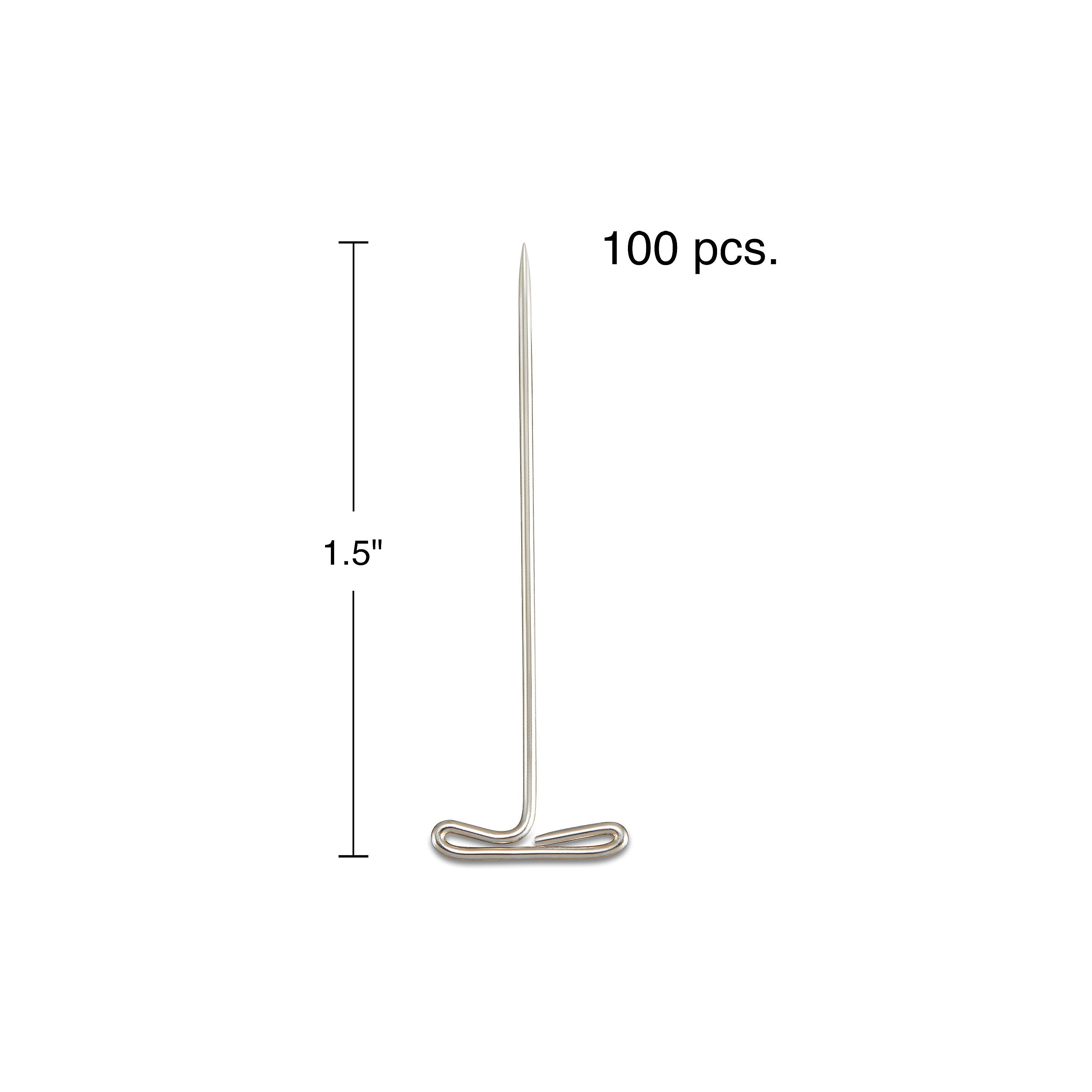 Staples T Pins, 1.5", 100/Pack (10819-CC)