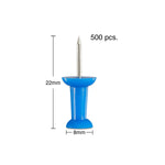 Staples Push Pins, Assorted, 500/Pack (20938)