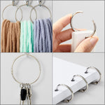 Staples Book Rings, 1", Silver, 16/Pack (32007)