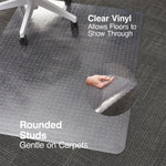 Staples Carpet Chair Mat, 46" x 60'', High-Pile, Clear (20361-CC)