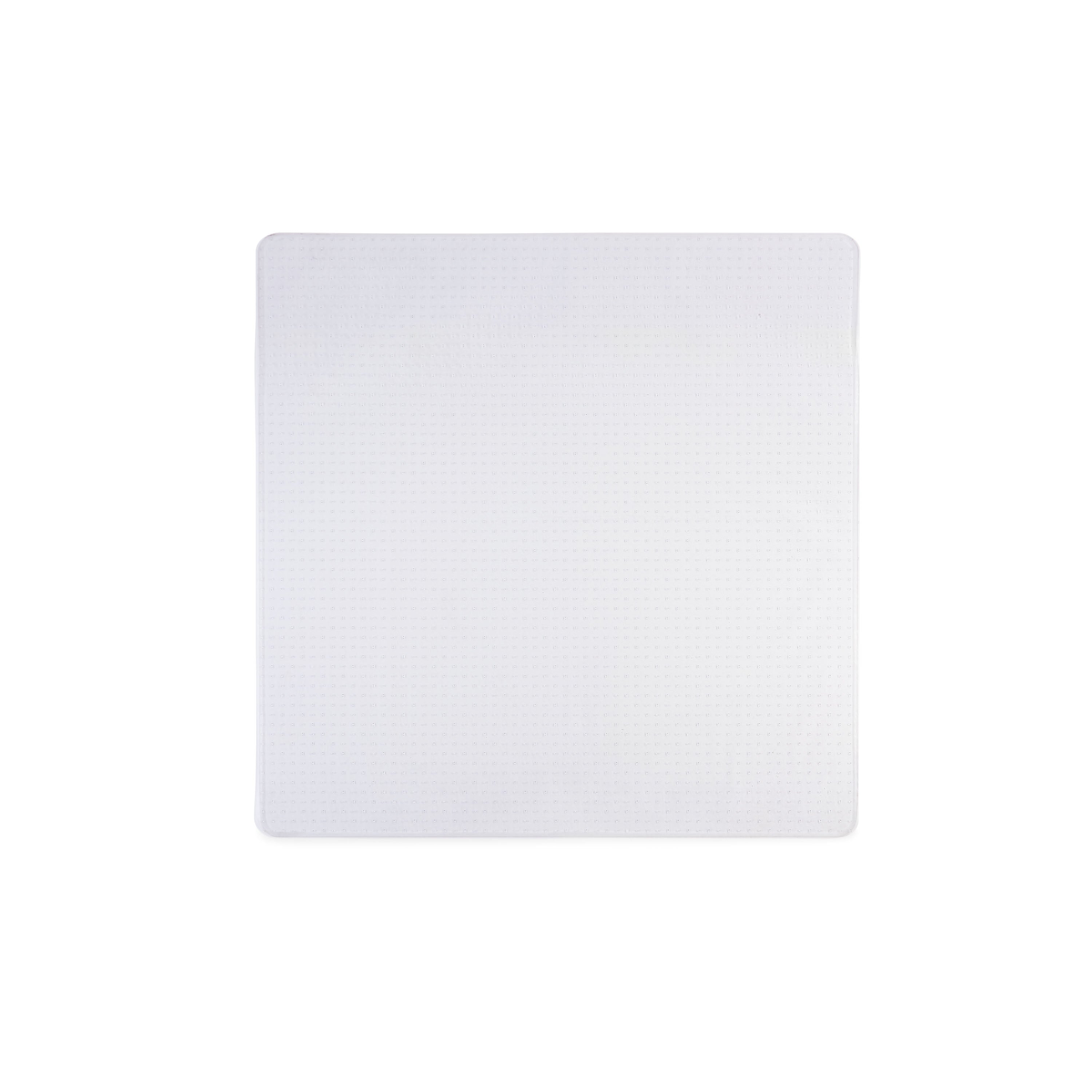 Staples® Carpet Chair Mat, 60" x 60", Designed for High-Pile Carpet, Clear (28590)