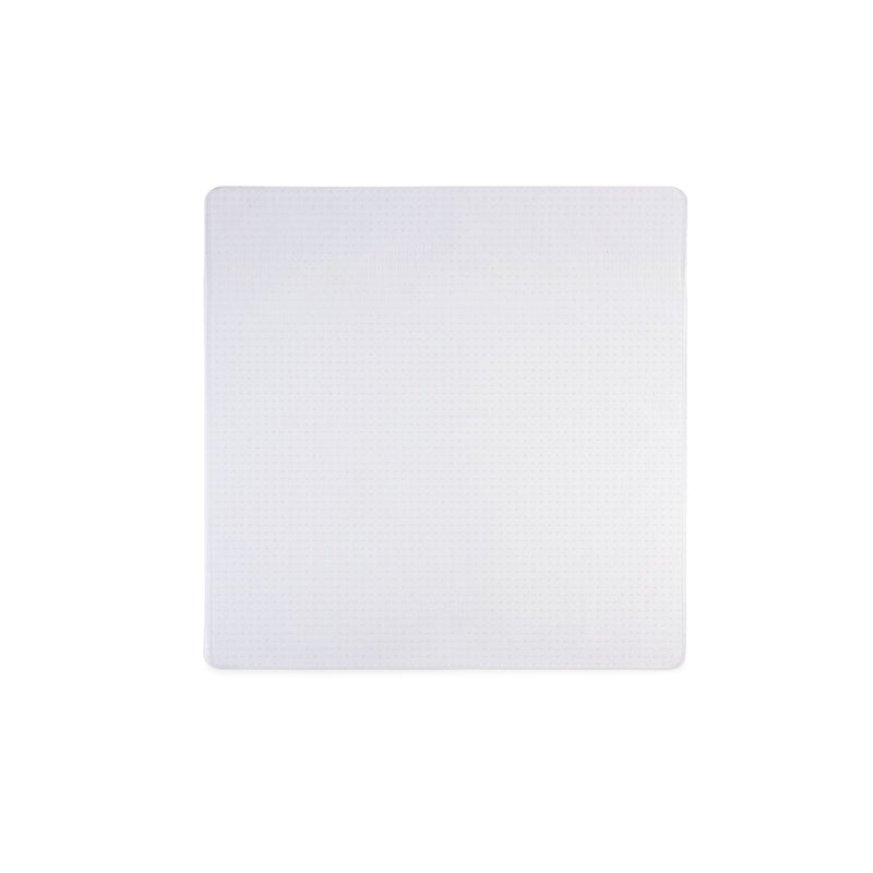Staples® Carpet Chair Mat, 60" x 60", Designed for High-Pile Carpet, Clear (28590)