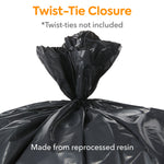 Coastwide Professional™ 20-30 Gallon Trash Bag, 30" x 36", Low Density, 1.35 mil, Black, 150 Bags/Box (CW21761)