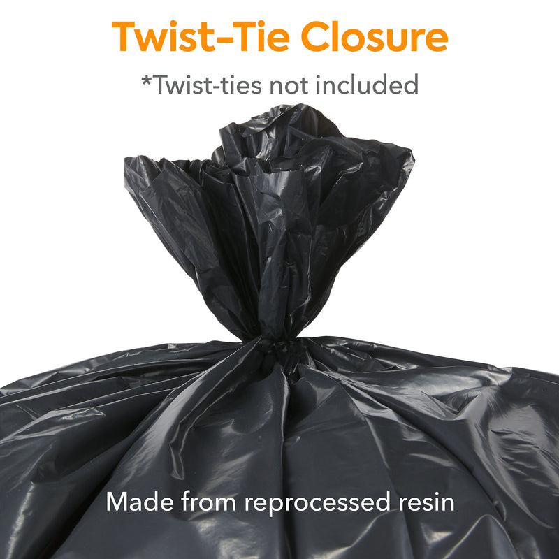 Coastwide Professional™ 20-30 Gallon Trash Bag, 30" x 36", Low Density, 1.35 mil, Black, 150 Bags/Box (CW21761)