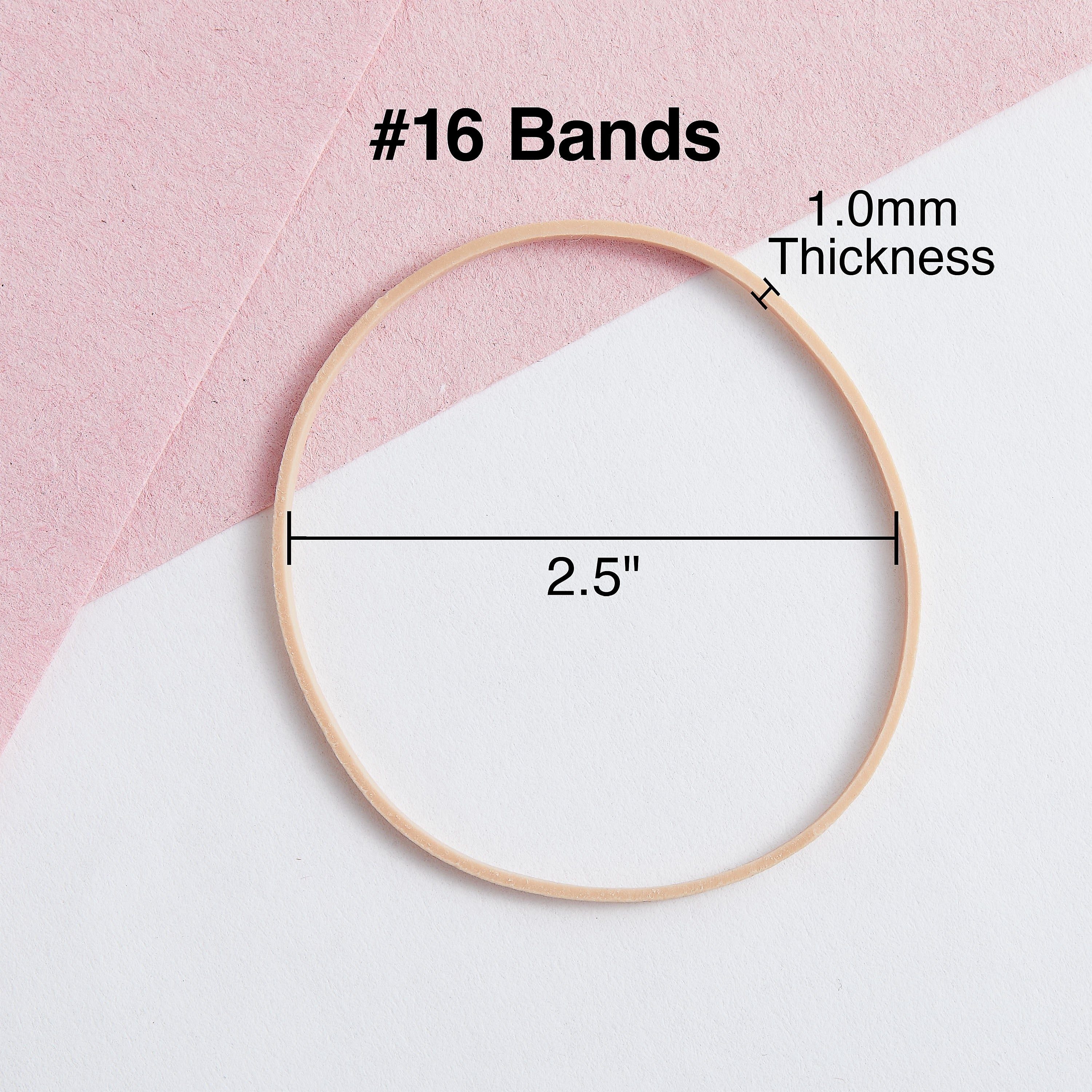 Staples Economy #16 Rubber Bands, 2-1/2" x 1/16", 500/Pack (28615-CC)