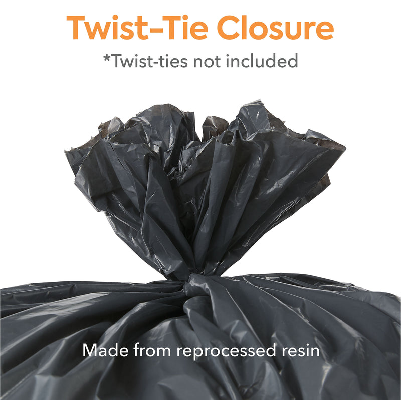 Coastwide Professional 55-60 Gallon Trash Bag, 38" x 58", Low Density, 1.5 mil, Black, 100 Bags/Box (CW25531)