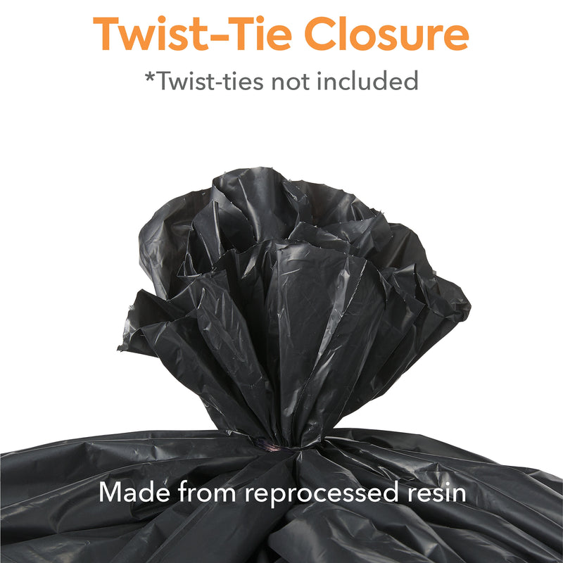 Coastwide Professional™ 40-45 Gallon Trash Bag, 40" x 46", Low Density, 1.8 mil, Black, 100 Bags/Box (CW18208)