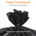 Coastwide Professional™ 30-33 Gallon Trash Bag, 33" x 39", Low Density, 1.35 mil, Black, 150 Bags/Box (CW18206)