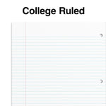 Staples Premium 1-Subject Notebook, 8.5" x 11", College Ruled, 100 Sheets, Black, 12 Notebooks/Carton (ST20950CT)