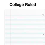 Staples Premium Poly 1-Subject Notebook, 8.5" x 11", College Ruled, 100 Sheets, Blue (ST20951D)