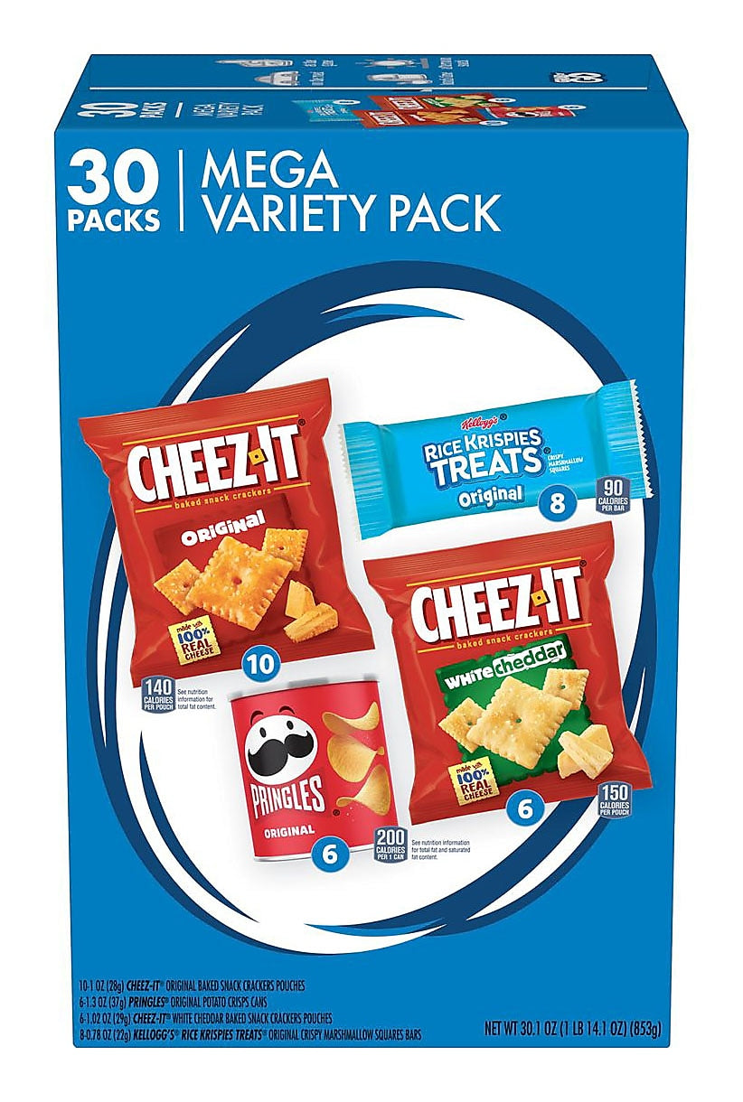 Cheez-It MVP Crackers, 30.1 oz., 30 Packs/Box (KEE00149)
