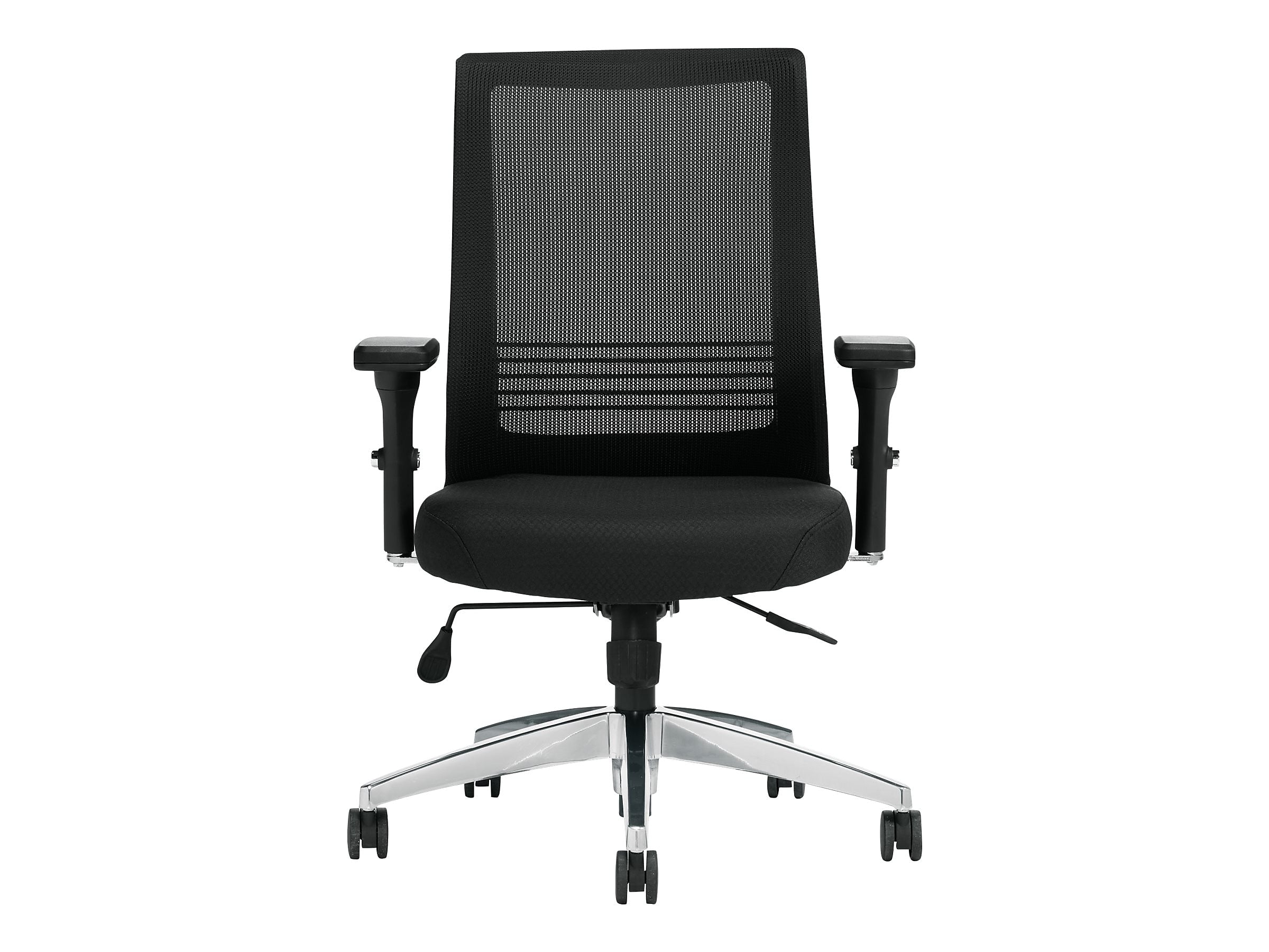 Offices To go Mesh Back Patterned Fabric Task Chair, Black (OTG11325B)