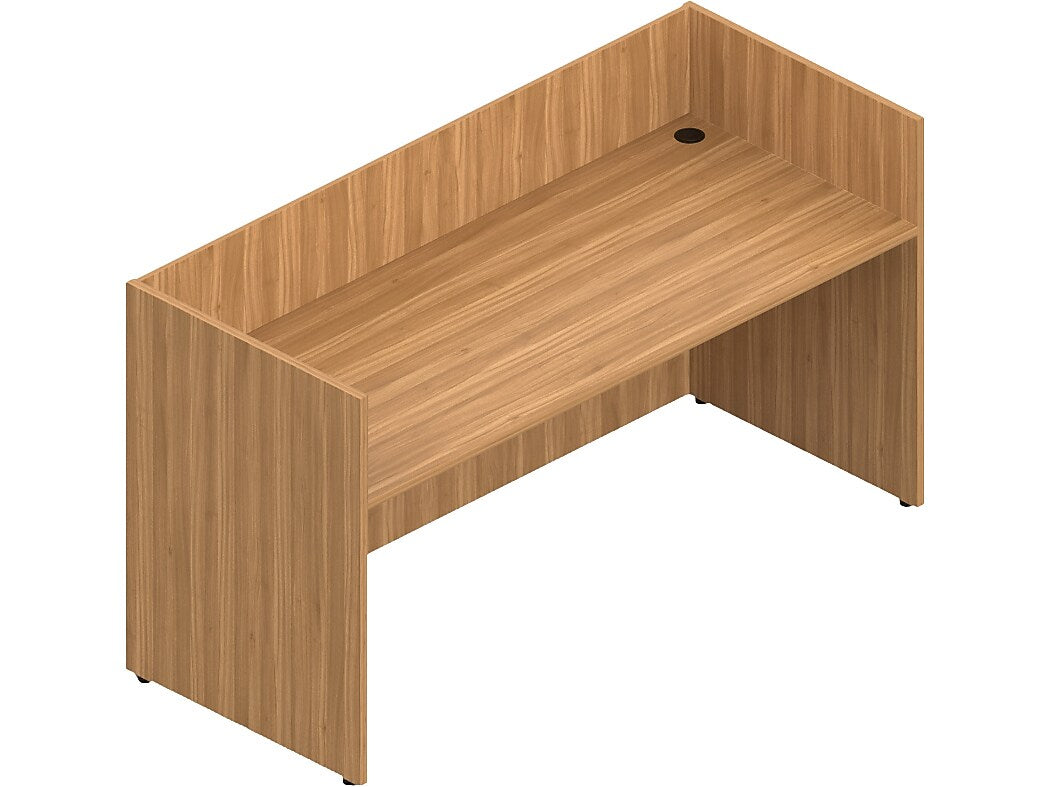 Offices To Go No Top 71" Reception Desk Shell, Autumn Walnut (TDSL7130RDSNTAWL)