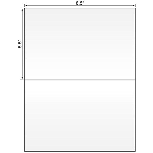 ID Images 50# Premium Bright White Laser label Sheets, 2000/Carton (LB850550)