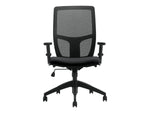 Offices To go Mesh Back Luxhide Task Chair, Black (OTG3191BL20)